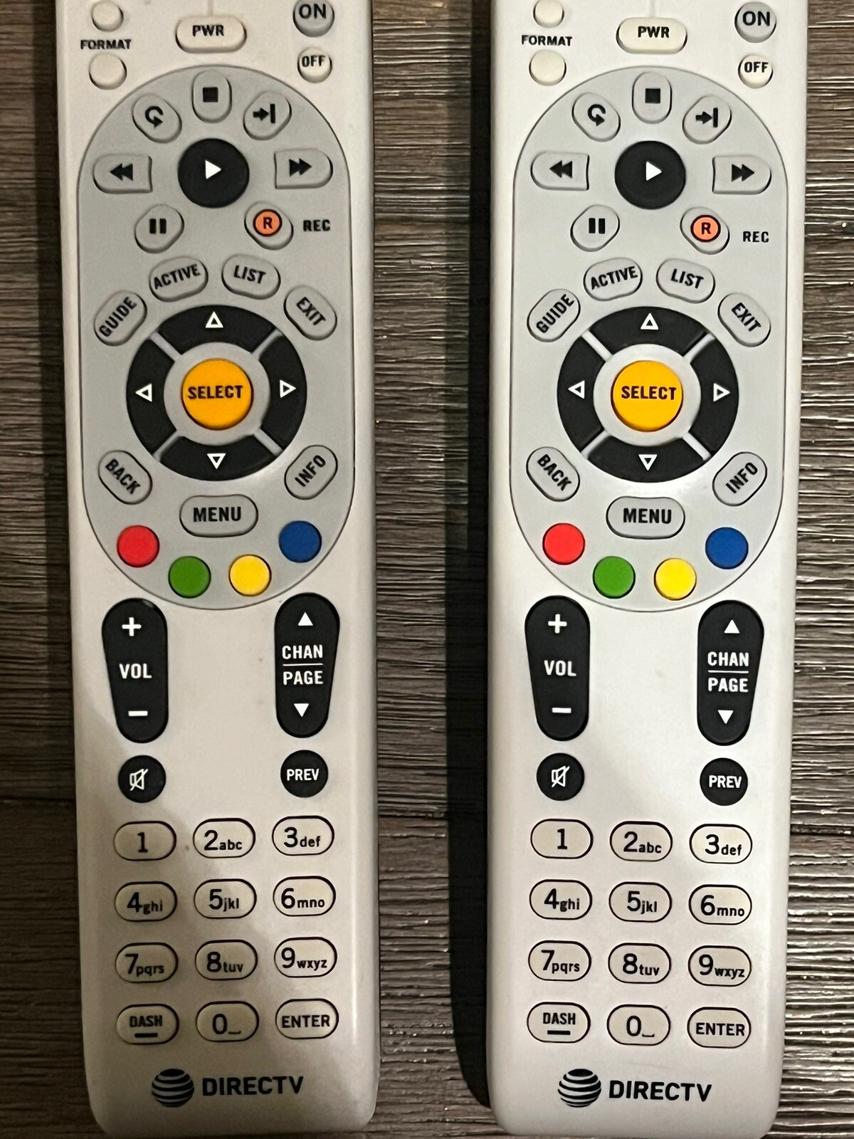 Pair Of Direct TV Remote Control RC66RX Preowned 2 Pack Working ...