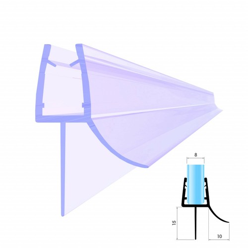 Duschdichtung Gerade PVC Ersatzdichtung Wasserabweiser Duschprofil VA006 - Bild 4 von 12