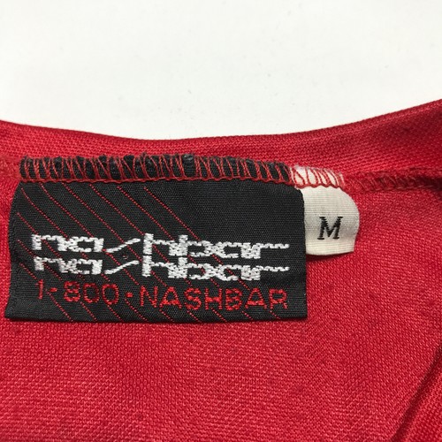 Camiseta deportiva de colección Nashbar roja 1/4 cremallera manga corta ciclismo bicicleta de montaña MTB mediana - Imagen 4 de 5