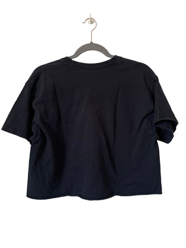 The Beatles Unisex Abbey Road Large Cropped Cut Off Black Tshirt Love Tribe - Picture 4 of 8