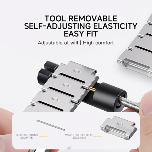 Luksusowy pasek ze stali nierdzewnej bez luk do zegarka Huawei GT5Pro 46MM metalowy pasek - Zdjęcie 9 z 14