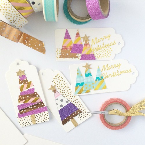 Washi Tape Multi-Coloured Gold Foil Holographic Rainbow Gilded Variety - Picture 6 of 63