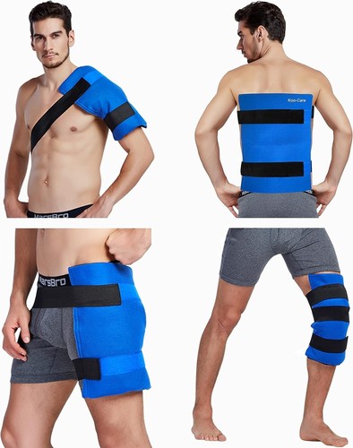 Flexible Gel Pack & Wrap - Hot/Cold Therapy for Shoulder, Back, Knee - Reusable - Picture 3 of 9