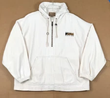 Vintage Seattle Sonics Corduroy Hoodie Mens XL OVERSIZED Ivory Gear For Sports