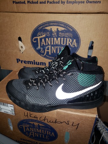 Nike Kyrie 1 Drive Way Men's Size 13 Black Silver Green Glow Shoes 705277-001 - Picture 3 of 9