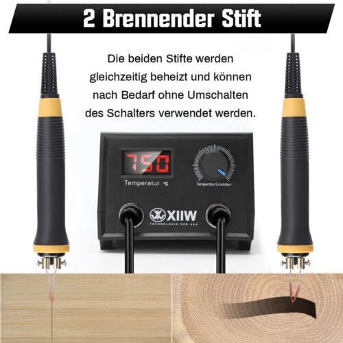 XIIW Brandmalerei / Pyrography Machine / Lötkolben set / Lötstation 100W /700W - Bild 18 von 38