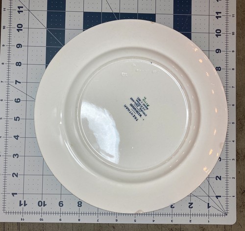 Dinner Plate Trentham Red by WEDGWOOD Edme, Red & Navy Blocks, Flower Urn - 1922 - Picture 9 of 9