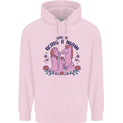 Love is Being a Mom Funny Horse Childrens Kids Hoodie - Picture 5 of 72