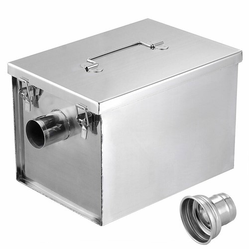 Commercial Catering Grease Trap Stainless Steel Waste Fat Interceptor Separator - Picture 3 of 10
