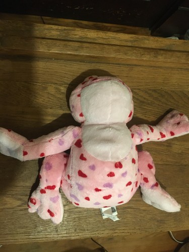 Webkinz Love Frog Stuffed Animal Pink Frog Plush with hearts NO CODE - Picture 5 of 7
