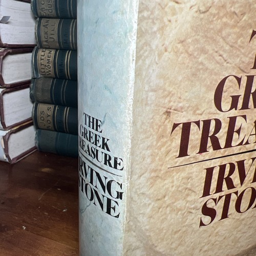 The Greek Treasure - Irving Stone 1st Ed HC Biographical Novel 1975 - Foto 4 di 22