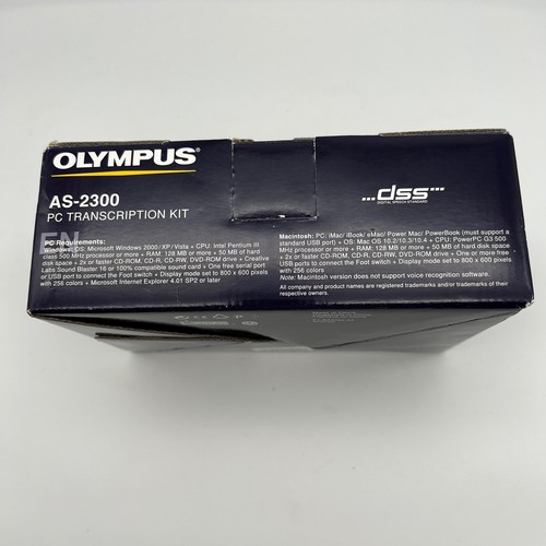 Olympus AS-2300 PC Transkription Kit Fußschalter RS27 - NEU Open Box - Bild 2 von 6