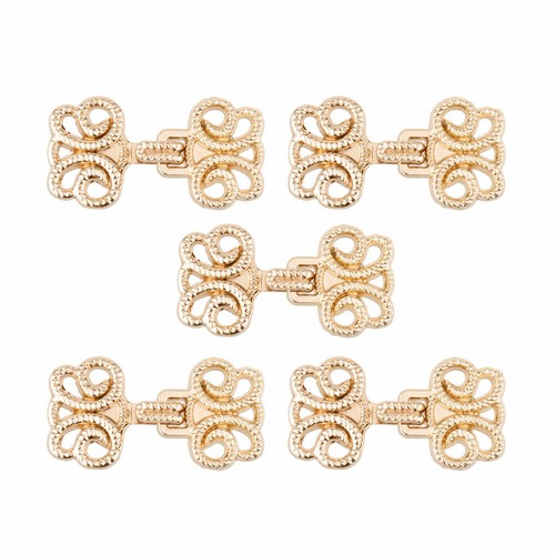 5 paia chiusure mantello mantello fiori vortice chiusura cardigan clip cucito moda - Foto 46 di 54