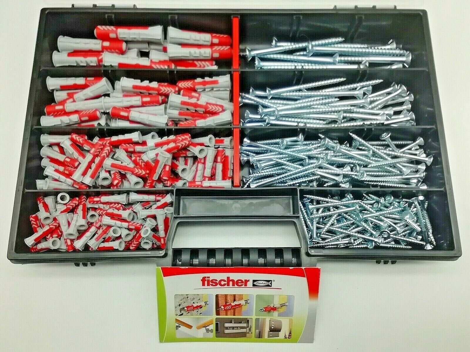  Fischer Duopower Dübel Schrauben 275 TEILIG 5 6 8 10mm Sortiment Universal 