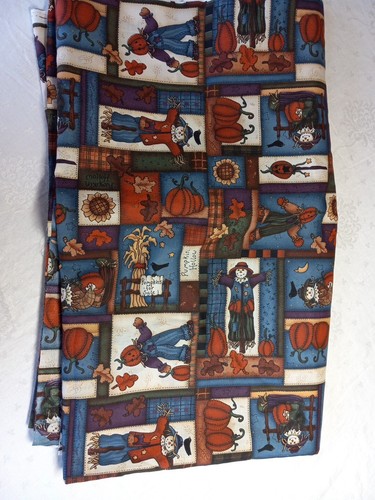 Stoff Cranston Druck funktioniert 3 Yards 45" breit Herbst Urlaub Ernte Kürbisse - Bild 5 von 5