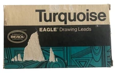 22 Vintage Berol Turquoise Eagle Drawing Leads 2375 5H 1 Partial