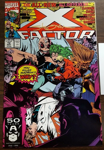 X-Factor (1986) #72 SIGNED by Larry Stroman with Notarized Witness of Signature - Picture 2 of 5