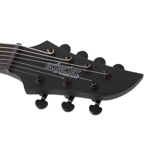 Guitarra Barítono Schecter KM-7 MK-III EX Keith Merrow 7 Cuerdas, Negro Poro Abierto - Imagen 10 de 11
