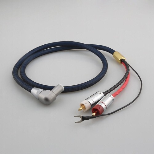 1M 6N OCC Shield RCA to 5 Pin DIN Female Audio Phono Tonearm Cable Ground Wire - Afbeelding 1 van 4