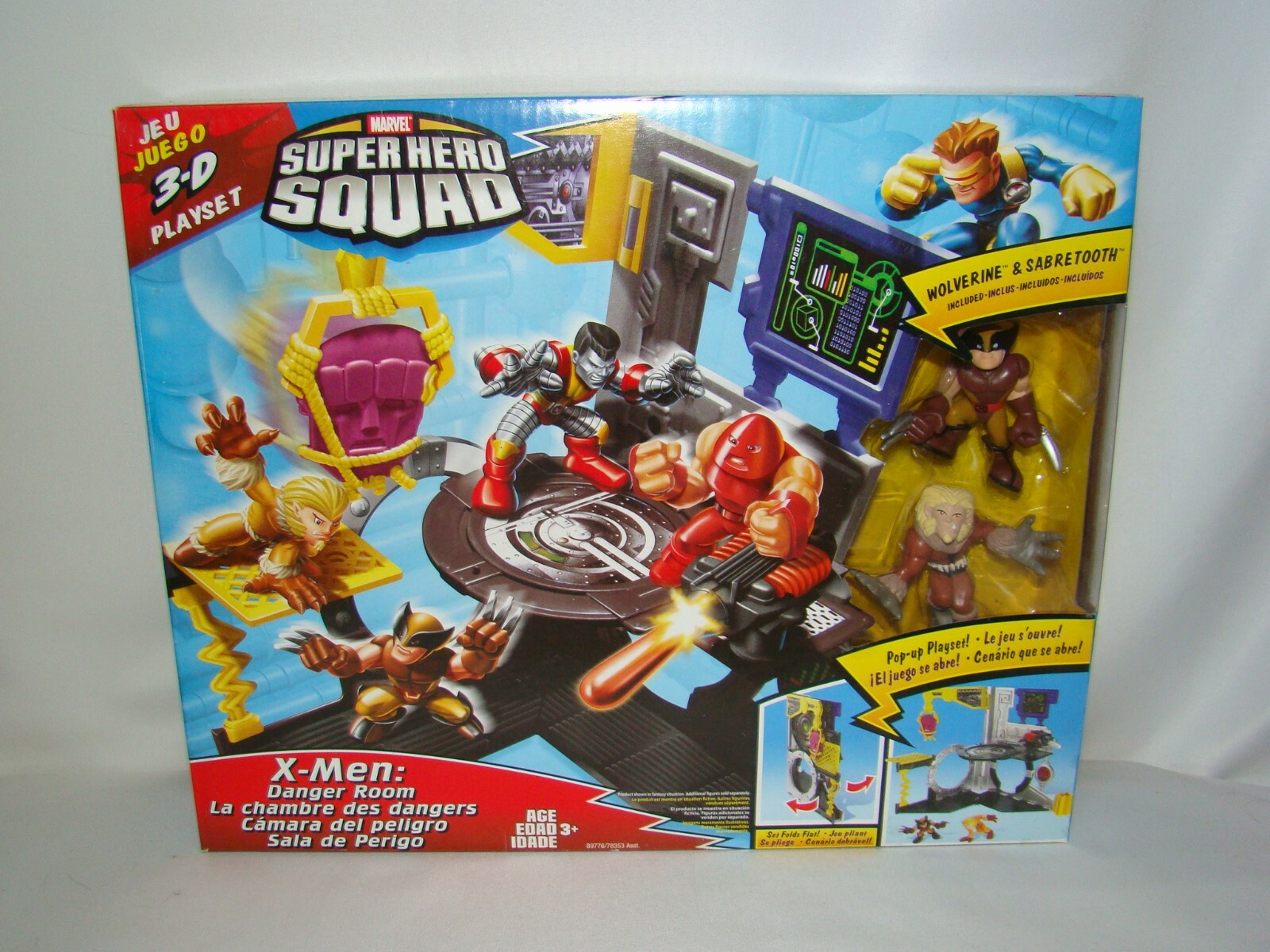 B52 Marvel súper Hero Squad pop-up 3D X-men peligro Conjunto de juego de la habitación con Wolverine Nuevo B52 Marvel súper Hero Squad pop-up 3D X-men peligro Conjunto de juego de la habitación con Wolverine Nuevo