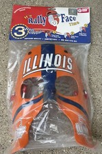 🔥 Illinois Fighting Illini • Rally Face Time Mask •  Wear 3 Ways Football Ncaa
