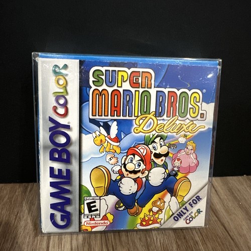 Super Mario Bros Deluxe (Nintendo Game Boy Color, 1999) With Box Protector CIB🔥 - Picture 10 of 10