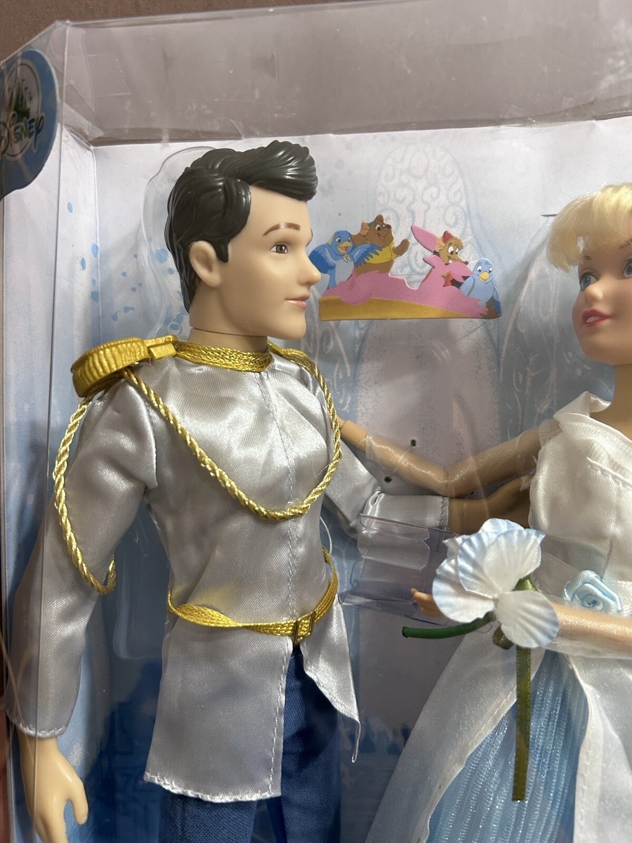 Disney Cinderella and Prince Charming Classic Wedding Doll Set for