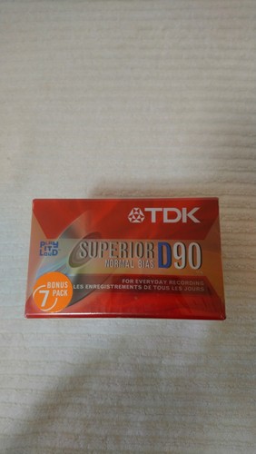 TDK Audio Cassette Tapes 7x Superior D90 IECI/TYPE I, Brand New Sealed! - Picture 7 of 9