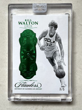 2017 Panini Flawless Collegiate Bill Walton Green Emerald Diamond #G-BW 3/5 HOF