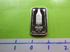 COCA COLA COKE HUNTSVILLE BOTTLING MANAGEMENT WWM 1977 RARE 999 SILVER BAR 5C7