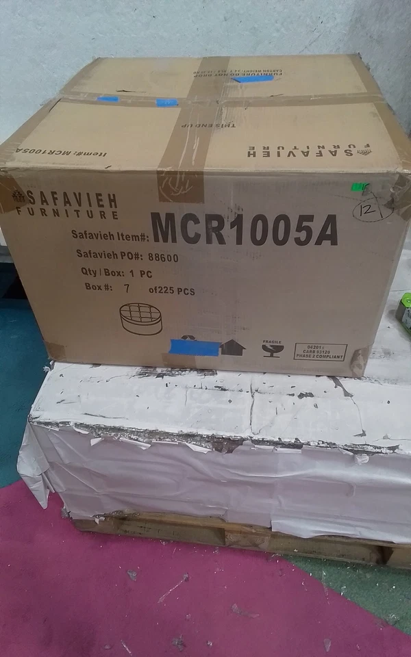 Safavieh TANISHA SHOE OTTOMAN, Reduced Price 2172740993 MCR1005A - Image 4 of 4