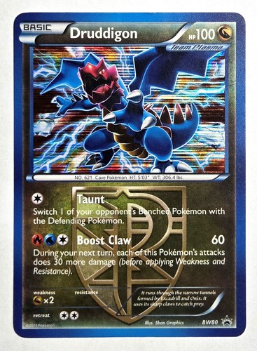 Pokémon TCG Druddigon BW80 Trading Card