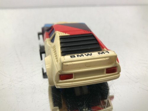 ? HONG KONG BMW M1 PROCAR #7 - SLOT CAR -WHITE L10.5cm rare- GOOD - 330 - Imagen 5 de 6