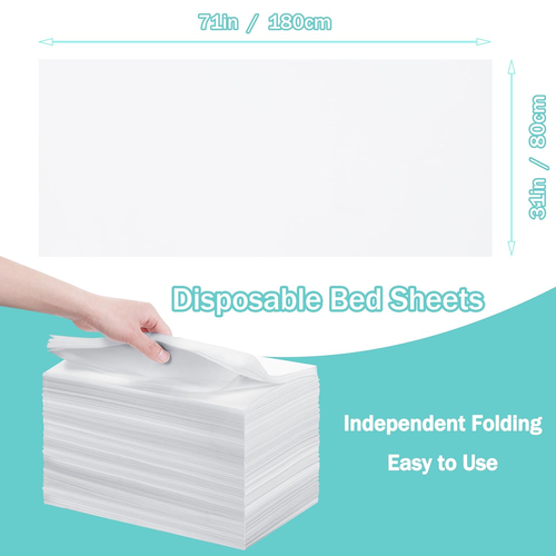 200 Pcs 31" X 71" Disposable Sheets for Massage Table Non Woven Spa Bed Cover,Wa - Picture 5 of 7