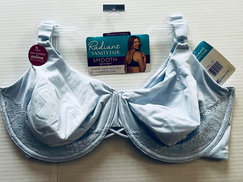 Vanity Fair ~ Women's Bra Radiant Smooth Under Clothes Underwire Blue 42DDD NWT - Picture 6 of 7