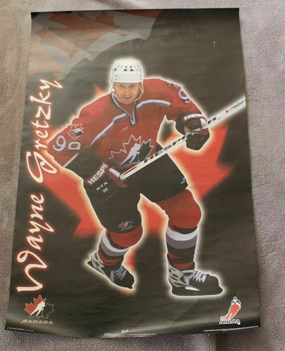 Póster deportivo raro de hockey canadiense Wayne Gretzky década de 1990 #99 NHLPA Trends en muy buen estado - Imagen 3 de 5