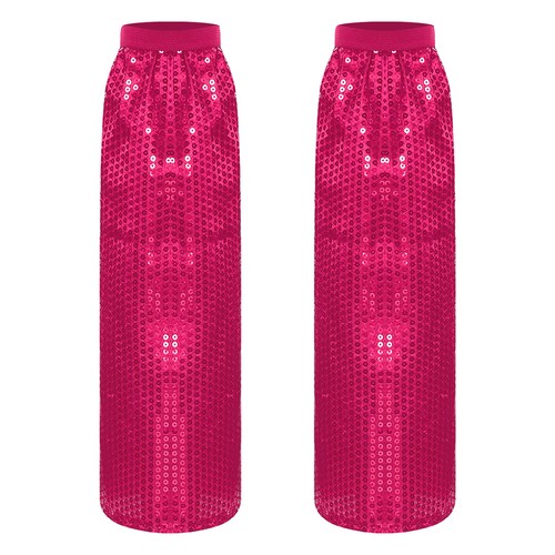 Mujeres Calentadores Brillantes Mangas para Piernas Cristal Cubiertas para Botas Tacones Altos Calcetines Altos hasta el Muslo - Imagen 34 de 127