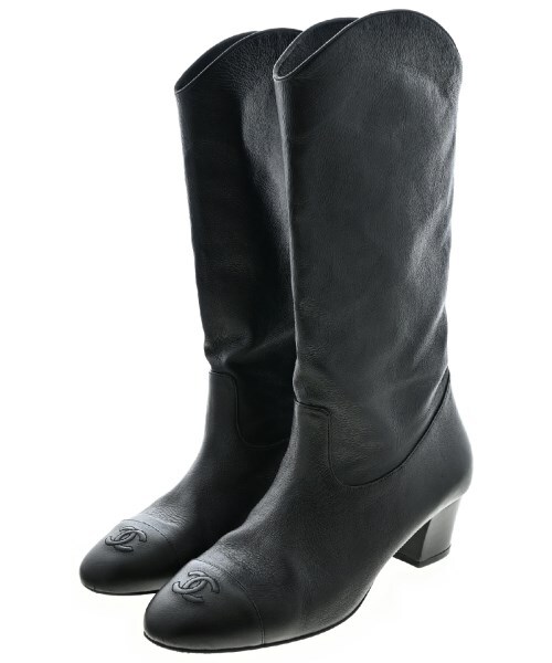 CHANEL Boots Black EU38 1/2(Approx. 25cm) 2200492411256 | eBay CHANEL Boots Black EU38 1/2(Approx. 25cm) 2200492411256 | eBay