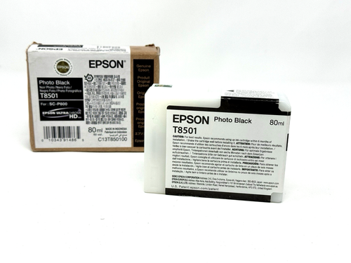 Epson T8501 Photo Black Ultra Chrome HD Ink For SC-P800 Exp 6/2027