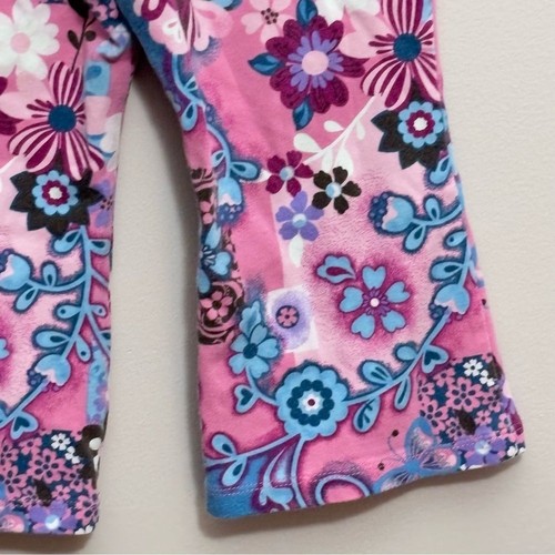 The Children’s Place | Vintage Girls Pink Teal Flare Leggings Pants - Bild 9 von 12