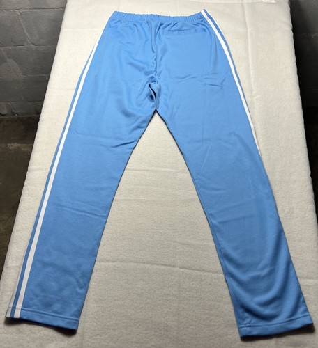 NUEVO CON ETIQUETAS NUEVO Adidas Para Hombres Originales Beckenbauer Pantalones de Pista Semi Azul Ráfaga Talla Pequeña - Imagen 6 de 7