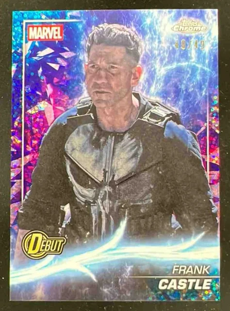 2025 Topps Chrome Marvel Studios Ms. Marvel Speckle #176 Frank Castle /49