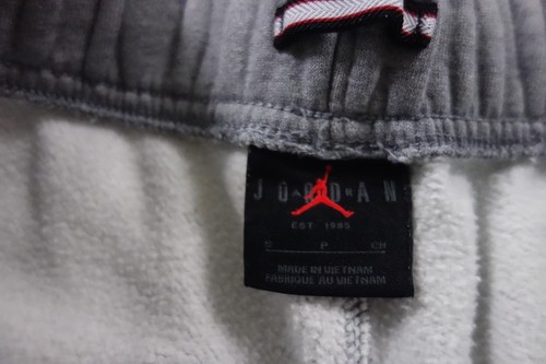 Jordan Pants Mens Small Gray Essentials Fleece Jogger Drawstring Embroidered - Picture 4 of 12