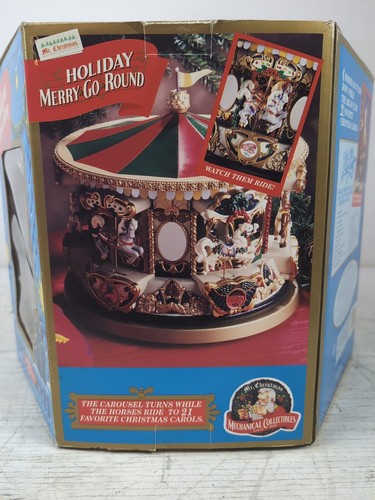 Vintage New Mr Christmas - 1994 Holiday Carousel Merry Go Round 21 Songs - NOS - Bild 3 von 6