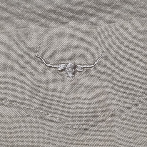 RM Williams Mens Long Sleeve Shirt Button Down Bone White Size Small - Picture 8 of 20