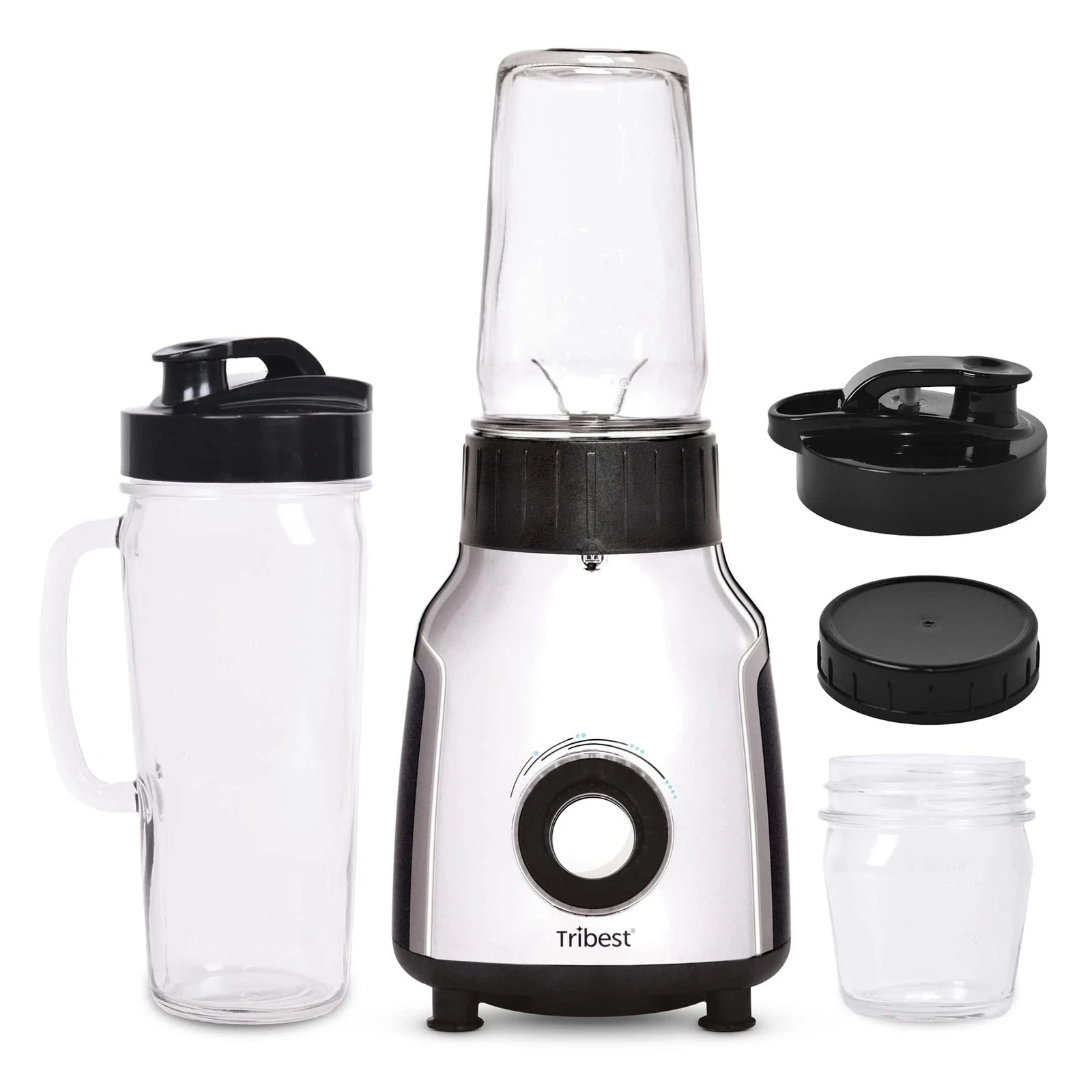 PBG-5050-A Portable Blender for Shakes and Smoothies with Glass Blender Cups,...