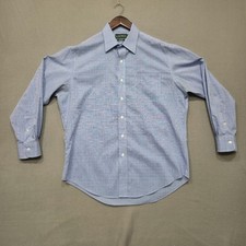 Lauren Ralph Lauren Men's Blue Check Non Iron Dress Shirt Size 16-32/33