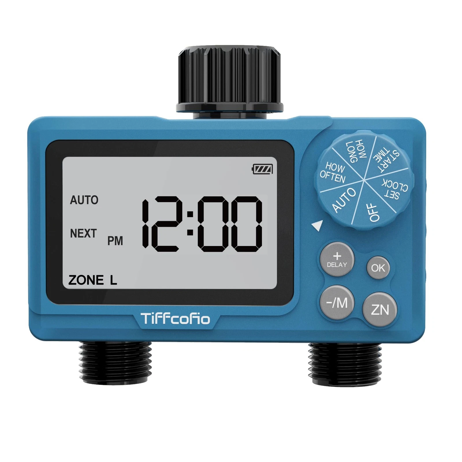 Tiffcofio Digital Sprinkler Timer 2 Outlet Outdoor