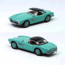 EY GFCC 1:64 Green 1957 507 Hard Top Classic Sport Model Diecast Display Car 