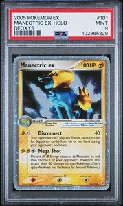 2005 Pokemon EX Deoxys Manectric EX 101/107 PSA MINT 9 